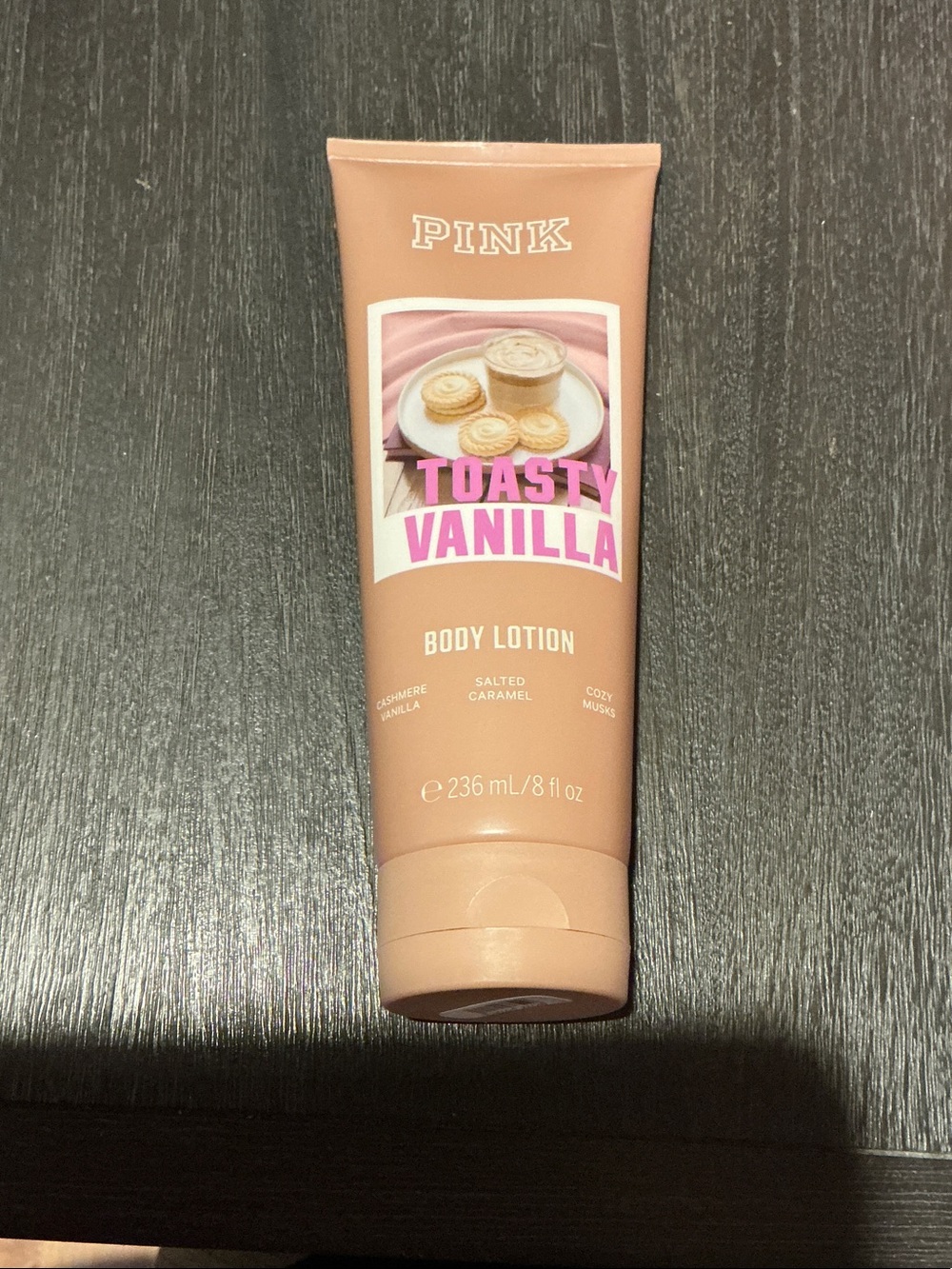 PINK Victoria's Secret Toasty Vanilla Body Lotion - Nude Pink Tube